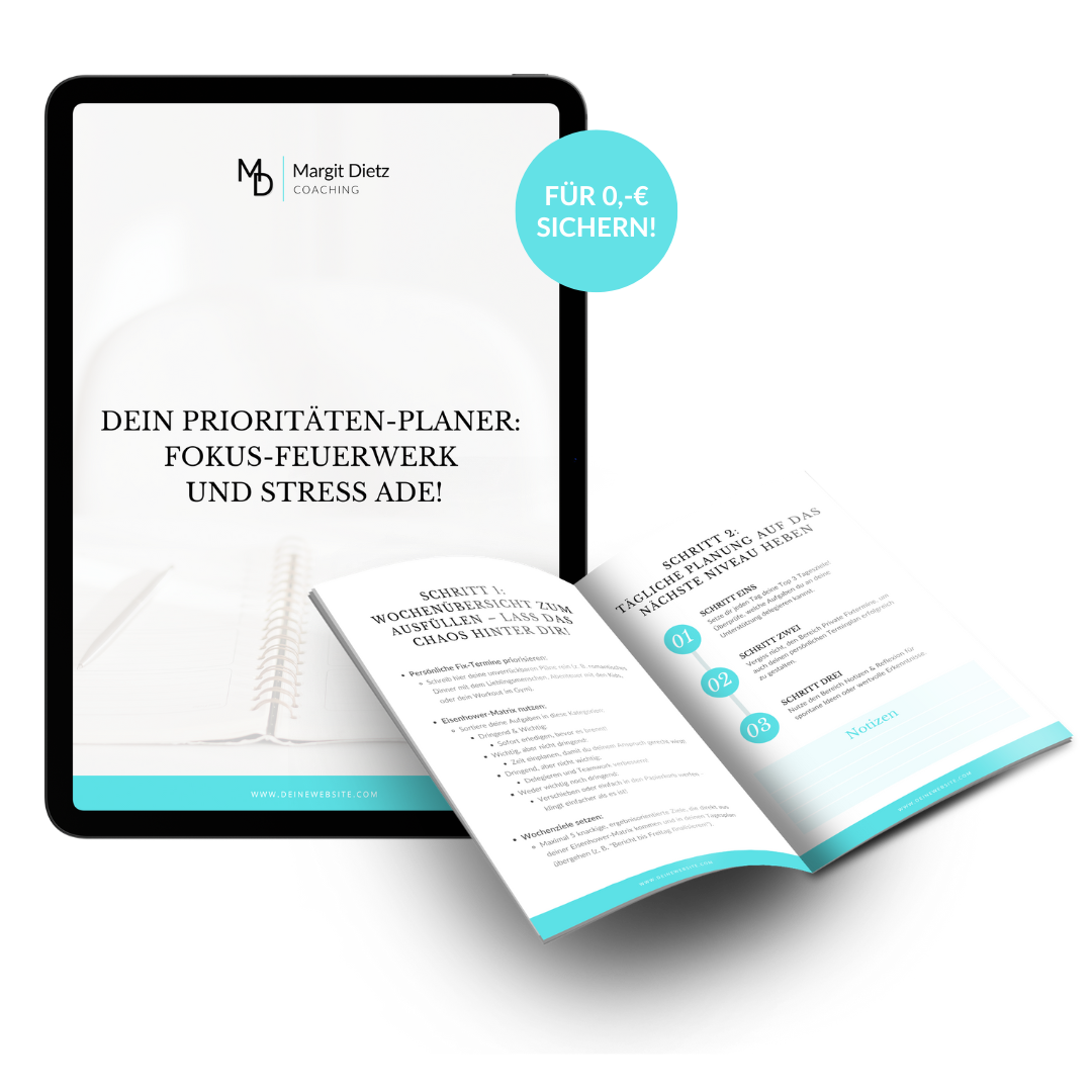 Mockup Freebie Prioritäten-Planer